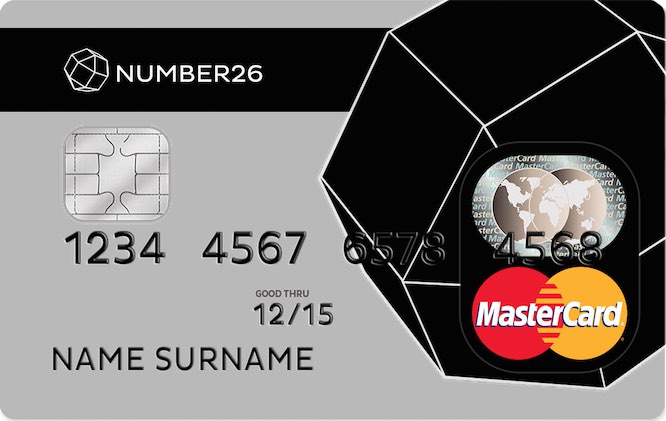 Number26 MasterCard Kreditkarte